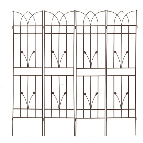 Metal Garden Trellis Rustproof For Climbing Plants Outdoor Flower Support