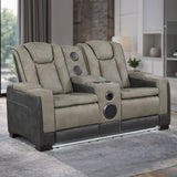 Bruno - Power Reclining Loveseat With Bluetooth Speakers