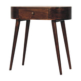 Rounded Wood Table