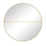 Wall Circular Mirror Metal Framed Mirror Round Vanity Mirror Dressing Mirror, For Bathroom, Living Room, Bedroom Wall Decor