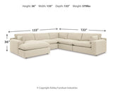 Elyza 5-Piece Sectional with Chaise - 10006S6