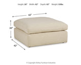 Elyza Oversized Accent Ottoman - 1000608
