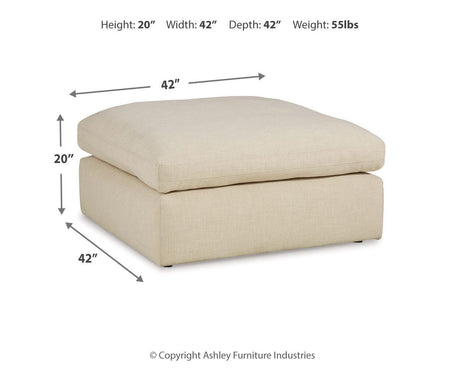Elyza Oversized Accent Ottoman - 1000608