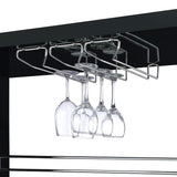 Prescott Rectangular Home Wine Table Black High Gloss - 100165