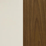 Zion Upholstered Swivel Bar Stool Walnut and Ecru - 100206