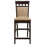 Gabriel Closed Back Counter Chair Cappuccino (Set of 2) - 100219