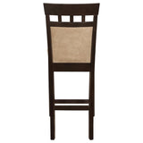 Gabriel Closed Back Counter Chair Cappuccino (Set of 2) - 100219