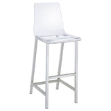 Juelia Clear Acrylic Bar Chair Chrome (Set of 2) - 100295