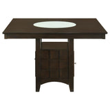 Gabriel 5-piece Square Counter Height Dining Set Cappuccino - 100438-S5A