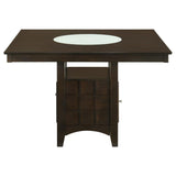 Gabriel 5-piece Square Counter Height Dining Set Cappuccino - 100438-S5