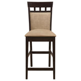 Gabriel 7-piece Square Counter Height Dining Set Cappuccino - 100438-S7A