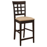 Gabriel 7-piece Square Counter Height Dining Set Cappuccino - 100438-S7