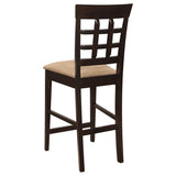Gabriel 7-piece Square Counter Height Dining Set Cappuccino - 100438-S7