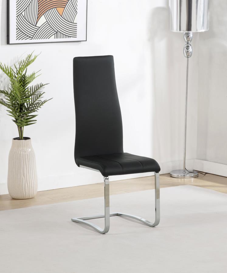 Montclair Upholstered Dining Side Chair Black (Set of 4) - 100515BLK