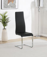 Montclair Upholstered Dining Side Chair Black (Set of 4) - 100515BLK