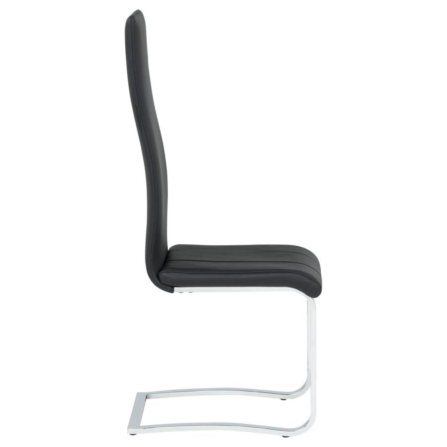 Montclair Upholstered Dining Side Chair Black (Set of 4) - 100515BLK