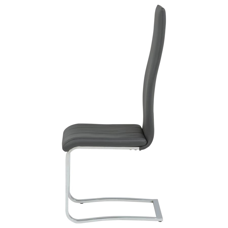 Montclair Upholstered Dining Side Chair Grey (Set of 4) - 100515GRY