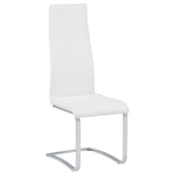 Montclair Upholstered Dining Side Chair White (Set of 4) - 100515WHT