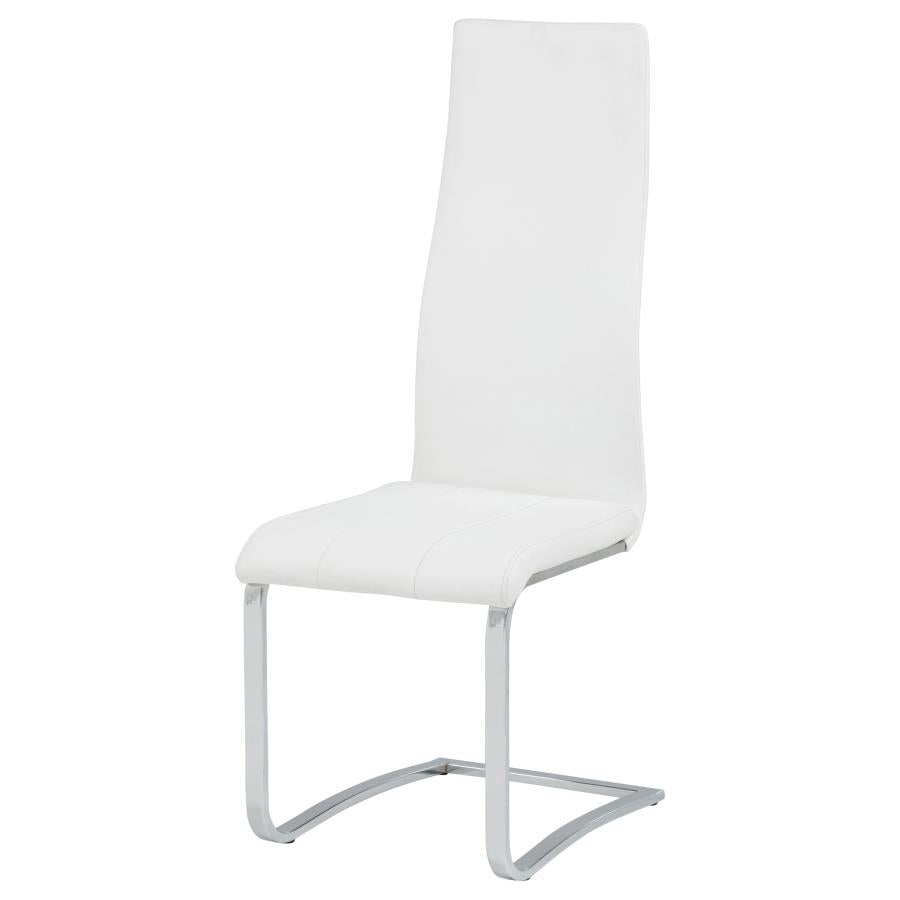 Montclair Upholstered Dining Side Chair White (Set of 4) - 100515WHT