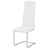 Montclair Upholstered Dining Side Chair White (Set of 4) - 100515WHT