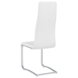 Montclair Upholstered Dining Side Chair White (Set of 4) - 100515WHT