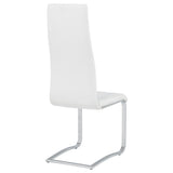 Montclair Upholstered Dining Side Chair White (Set of 4) - 100515WHT