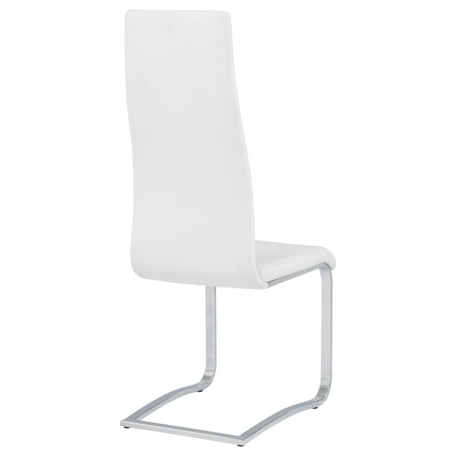 Montclair Upholstered Dining Side Chair White (Set of 4) - 100515WHT
