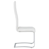 Montclair Upholstered Dining Side Chair White (Set of 4) - 100515WHT