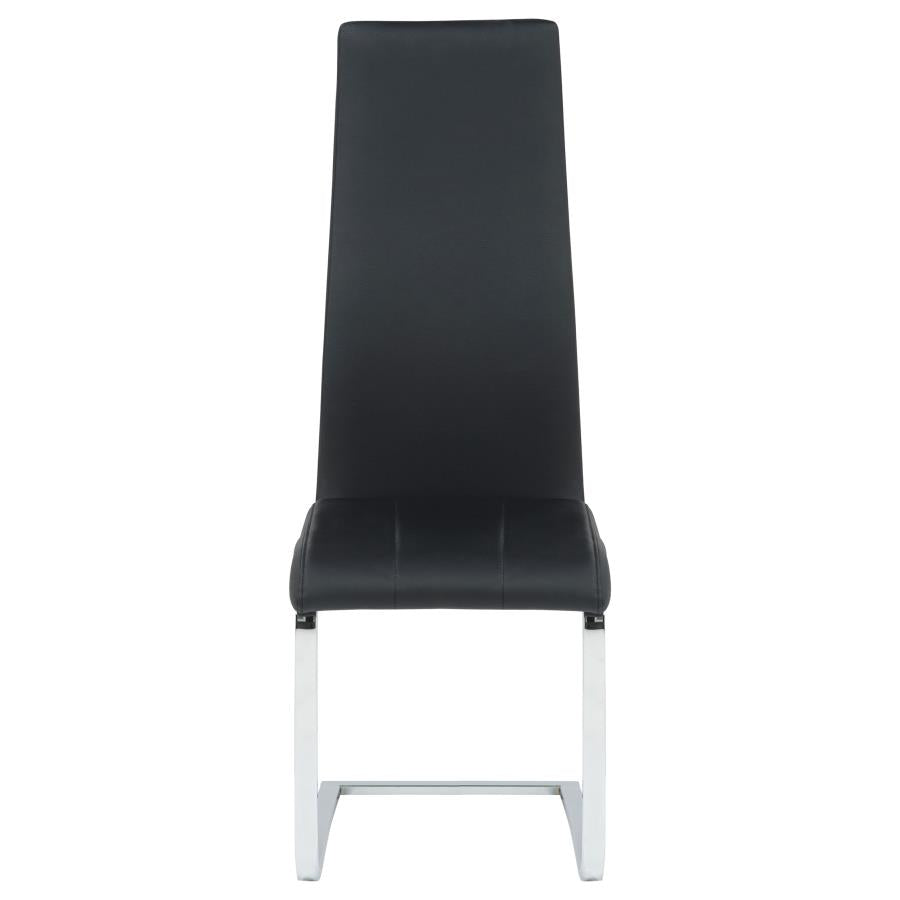 Montclair Upholstered Dining Side Chair Black (Set of 4) - 100515BLK