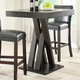 Freda Square 36-inch Pub Height Bistro Bar Table Cappuccino - 100520