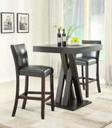 Freda Square 36-inch Pub Height Bistro Bar Table Cappuccino - 100520