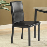 Garza Upholstered Dining Side Chair Black (Set of 2) - 100612
