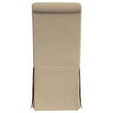 Shawna Upholstered Skirted Side Chair Light Khaki (Set of 2) - 100747