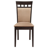 Gabriel 5-piece Extension Leaf Dining Table Set Cappuccino - 100770-S5A