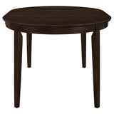 Gabriel Oval 60-inch Extension Leaf Dining Table Cappuccino - 100770
