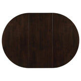 Gabriel Oval 60-inch Extension Leaf Dining Table Cappuccino - 100770