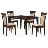 Gabriel 5-piece Rectangular 59-inch Dining Set Cappuccino - 100771-S5A