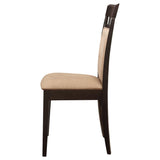 Gabriel Closed Back Dining Side Chair Cappuccino (Set of 2) - 100773