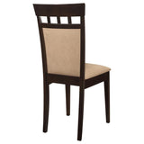 Gabriel Closed Back Dining Side Chair Cappuccino (Set of 2) - 100773
