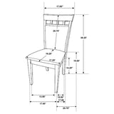 Gabriel Closed Back Dining Side Chair Cappuccino (Set of 2) - 100773
