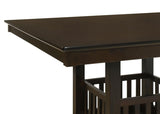 Jaden 5-piece Square Counter Height Dining Set Espresso - 100958-S5