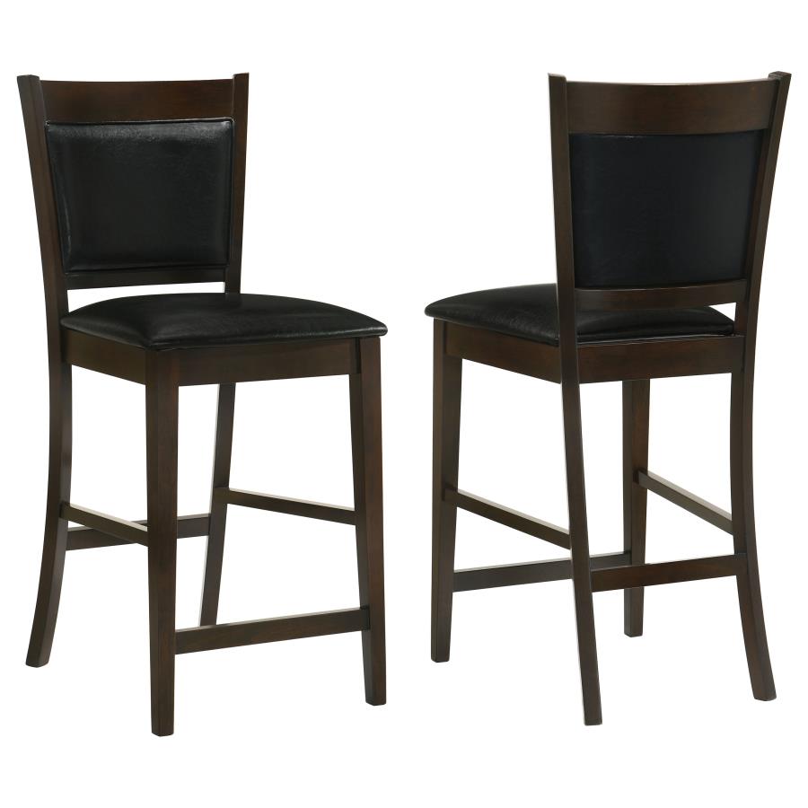 Jaden Upholstered Counter Chair Espresso (Set of 2) - 100959
