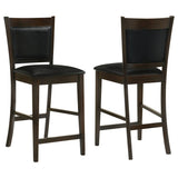 Jaden Upholstered Counter Chair Espresso (Set of 2) - 100959