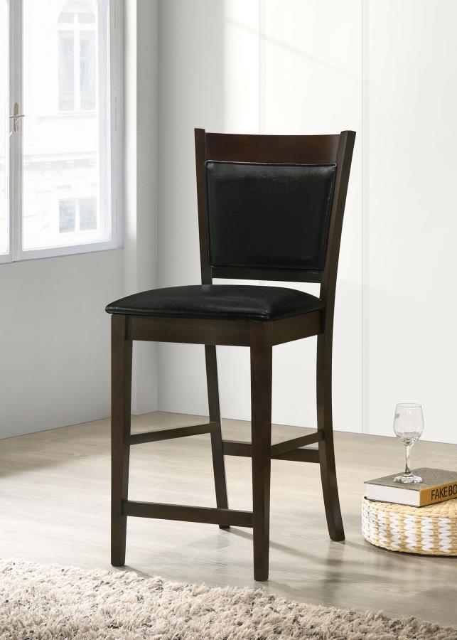 Jaden Upholstered Counter Chair Espresso (Set of 2) - 100959