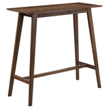 Finnick Rectangular 47-inch Pub Height Bar Table Walnut - 101436