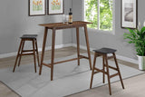 Finnick Rectangular 47-inch Pub Height Bar Table Walnut - 101436