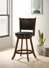 Broxton Upholstered Swivel Counter Chair Chestnut (Set of 2) - 101919