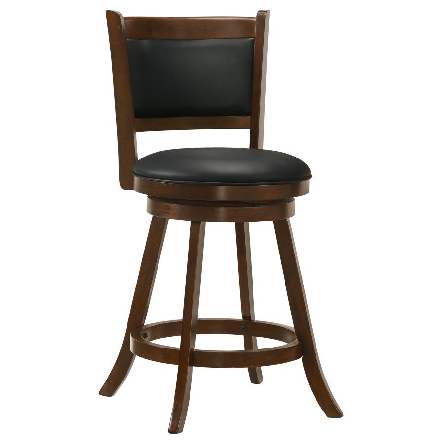 Broxton Upholstered Swivel Counter Chair Chestnut (Set of 2) - 101919