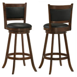 Broxton Upholstered Swivel Bar Chair Chestnut (Set of 2) - 101920