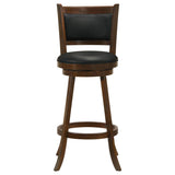 Broxton Upholstered Swivel Bar Chair Chestnut (Set of 2) - 101920